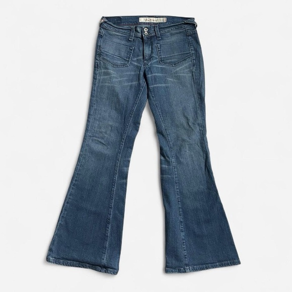 Vintage Ben Sherman Low Rise Boot Cut Blue Jeans - Picture 5 of 7